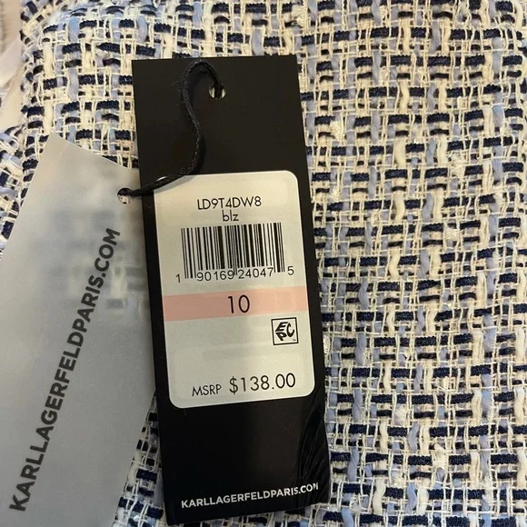 Cute fully lined Karl Lagerfeld dress. Cotton/polyester blend. New with tags! - Picture 3 of 5